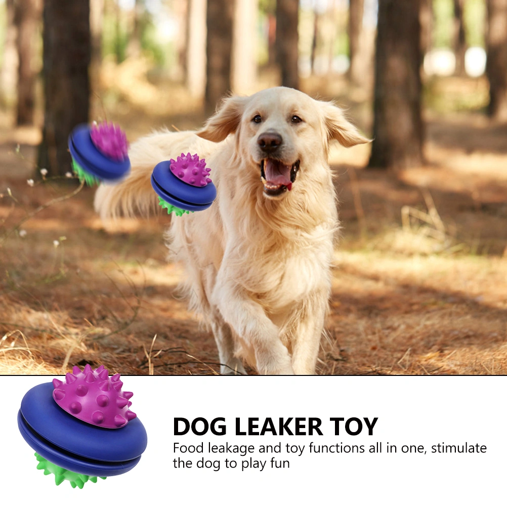 Dog Treat Dispensing Chew Toy Dog Biting Training Toy Pet Plaything Dog Flying Disc Toy