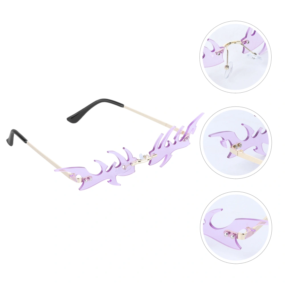 1 Pair of Fashionable Sunglasses Party Glasses Adornment Decorative Glasses Prop