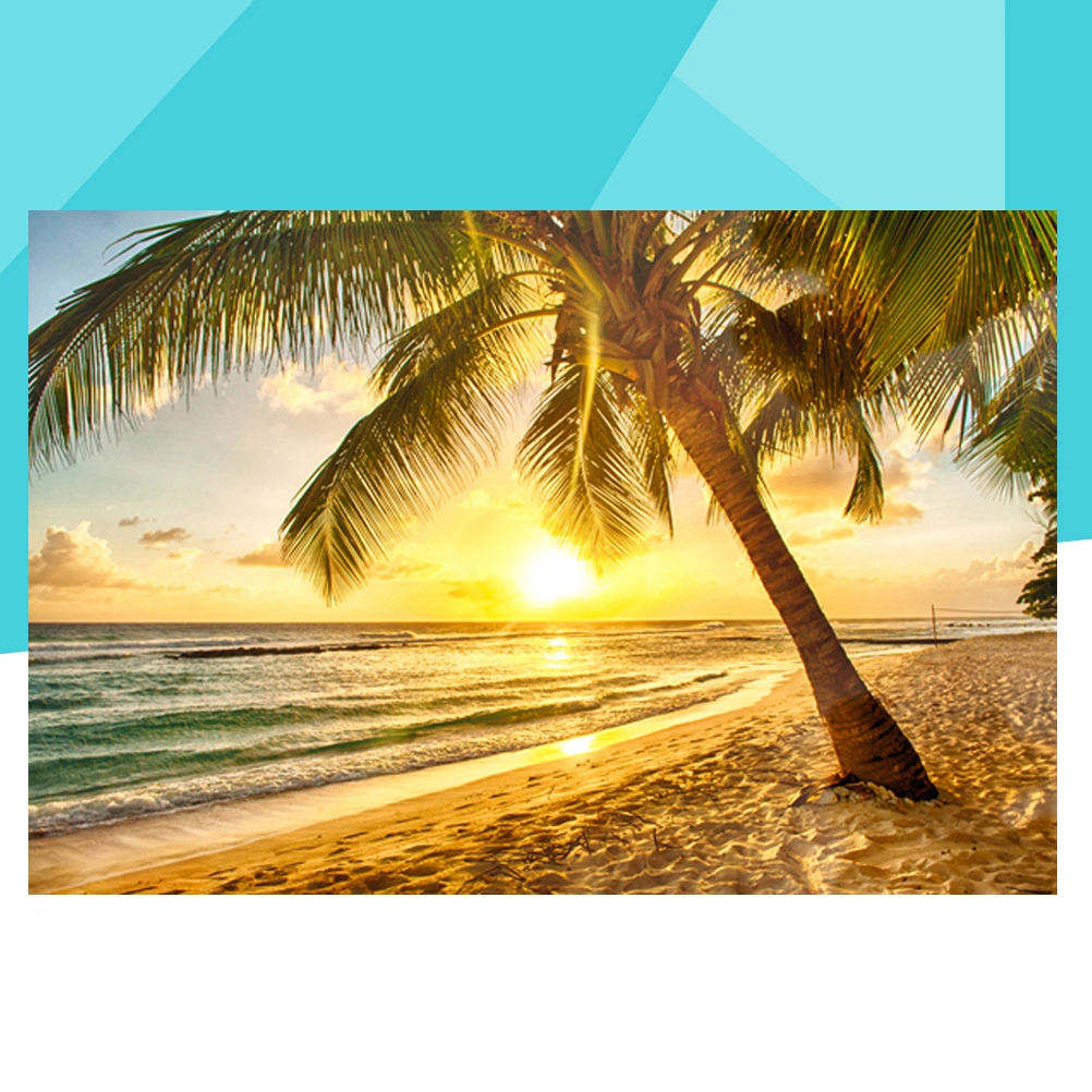 Beach Photo Studio Background Cloth 3D Seaside Photography Backdrop Wall Props 90x150cm (1723)