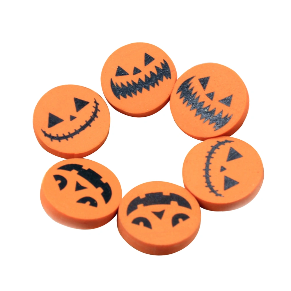 96pcs Pumpkin Shaped Eraser Halloween Creative Stationary Eraser for Kids Students