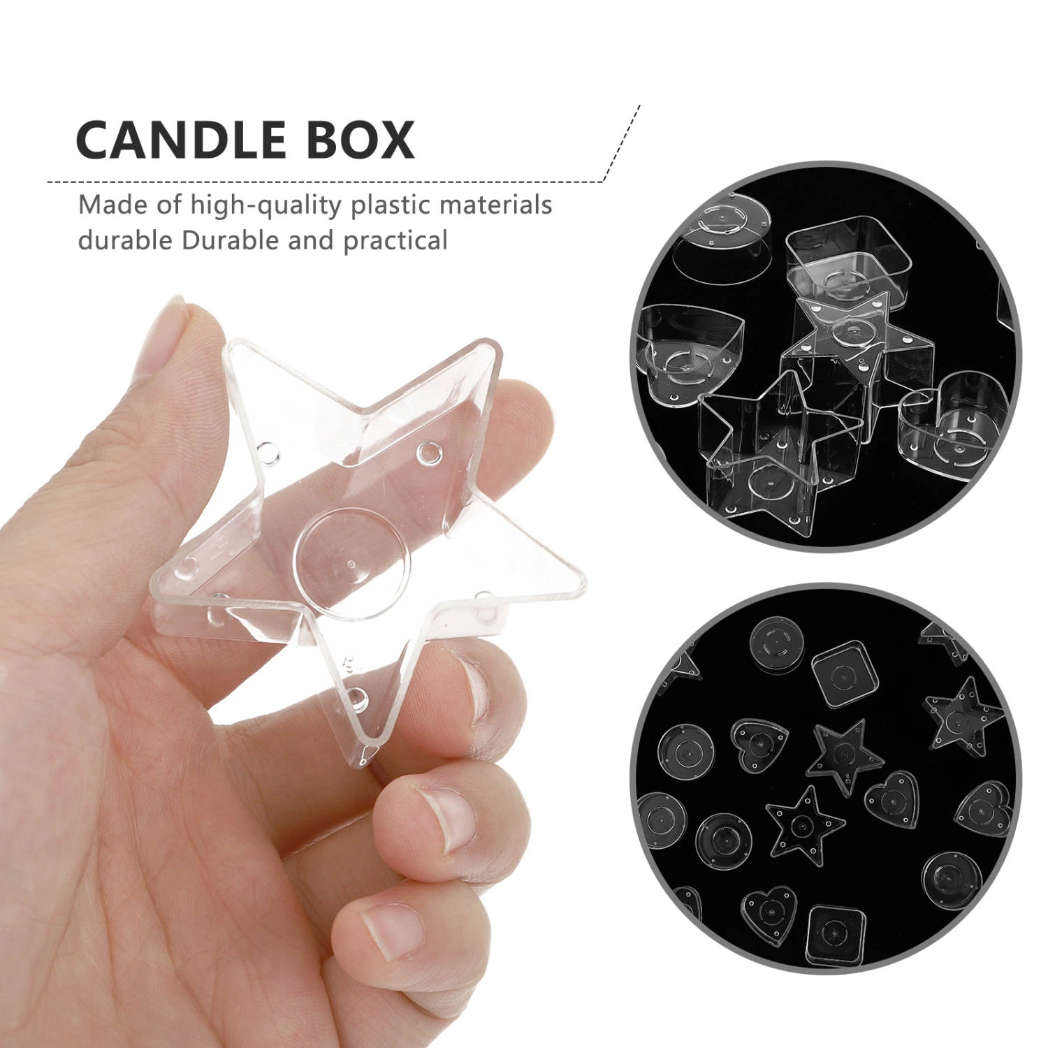 20Pcs DIY Candle Jar Containers Box with 20 Wicks for Candle Making Arts Crafts