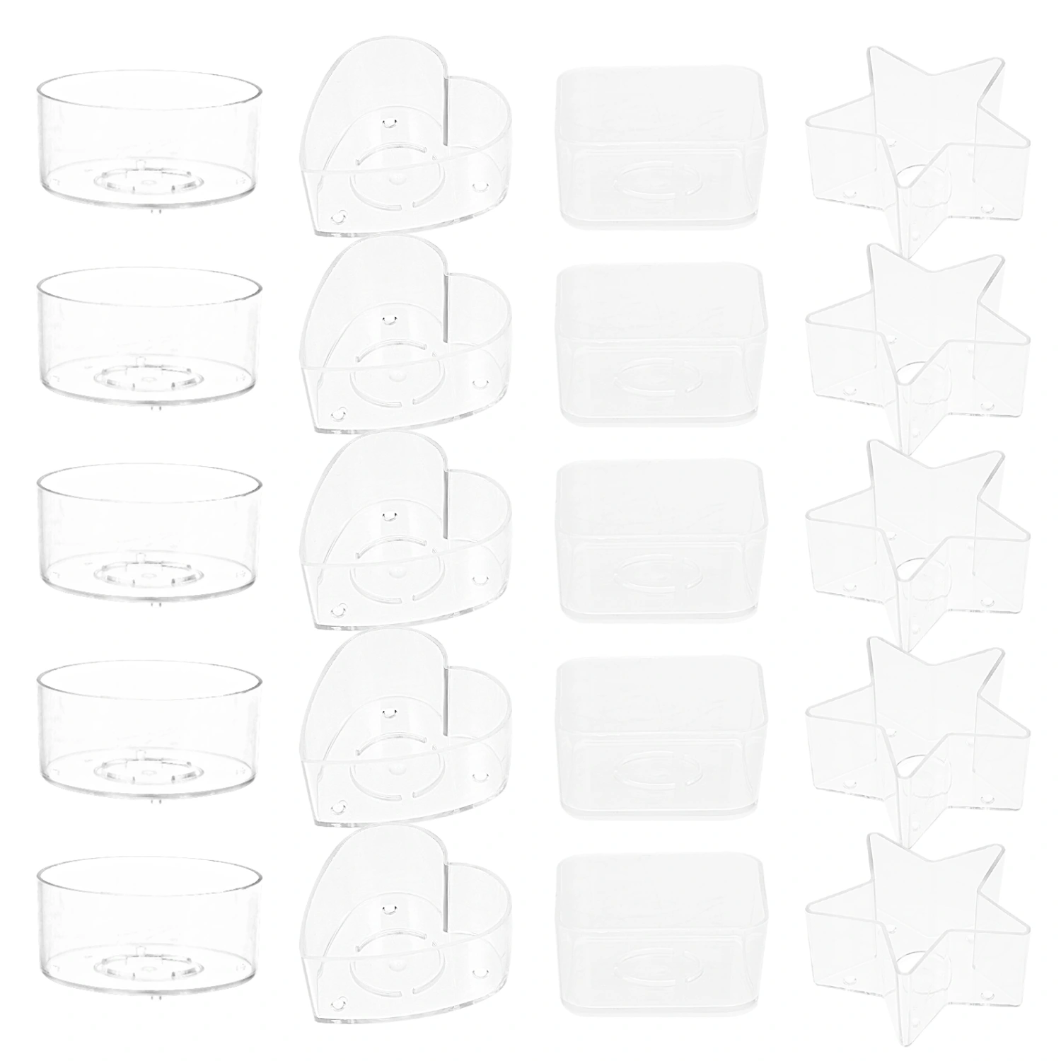 20Pcs DIY Candle Jar Containers Box with 20 Wicks for Candle Making Arts Crafts