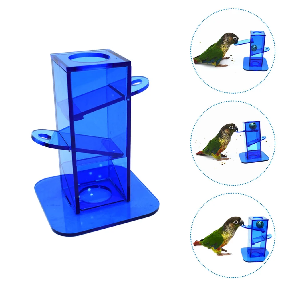 1 Set Parrot Foraging Toy Parrot Training Toy Creative Pulling Tower Toy Skills Training Tool