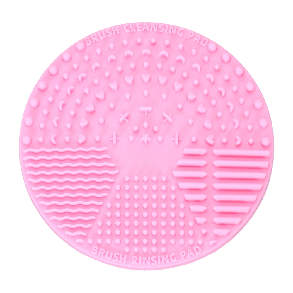 Round Cleaning Tool Makeup Brushes Cleaning Pads Brushes Scrubber Cleaning Pad Pink