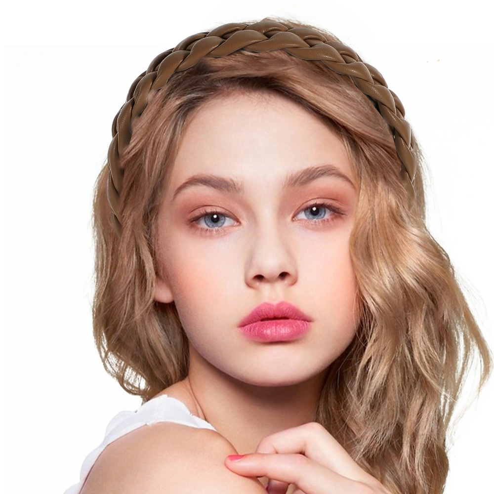 Braided Hairband Lovely Girl Headdress Broadside Hair Decor for Daily Use