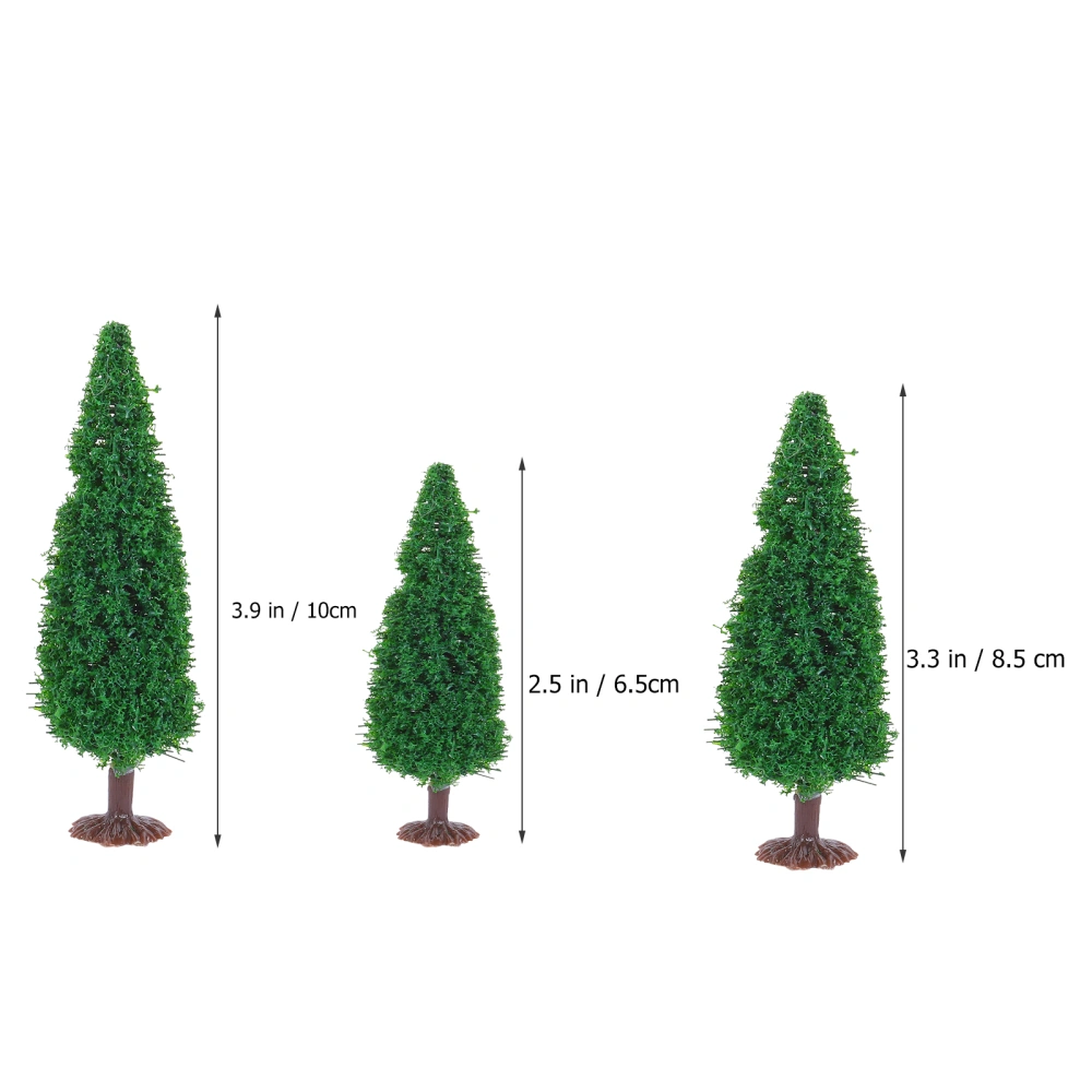 15pcs Artificial Pine Tree Model DIY Landscape Scenery Tree Decorative Trees