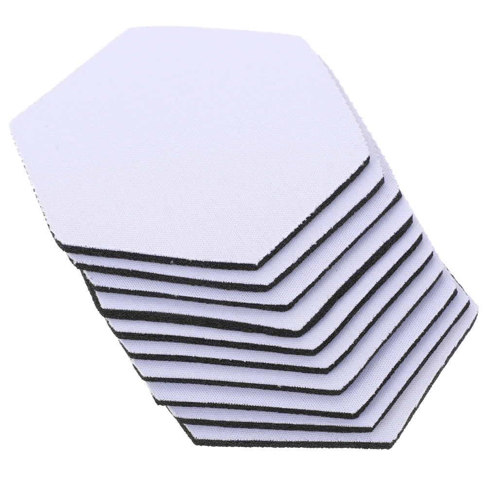 10Pcs Sublimation Blank Cup Coasters Blank Cup Mats Heat Transfer Blank Coasters Anti-scald Coasters