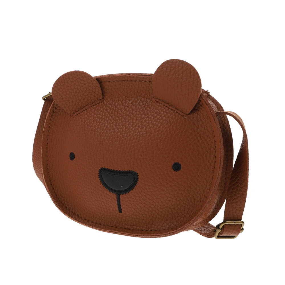 1pc Cartoon Bear Crossbody Bag Lovely Animal Shaped Single-shoulder Bag for Kids