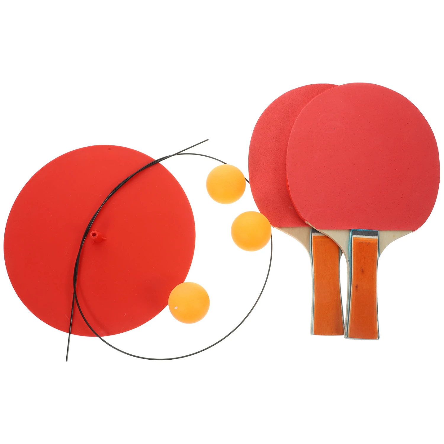 1 Set Table Tennis Device Elastic Table Tennis Kit Training Kit (Random Color)