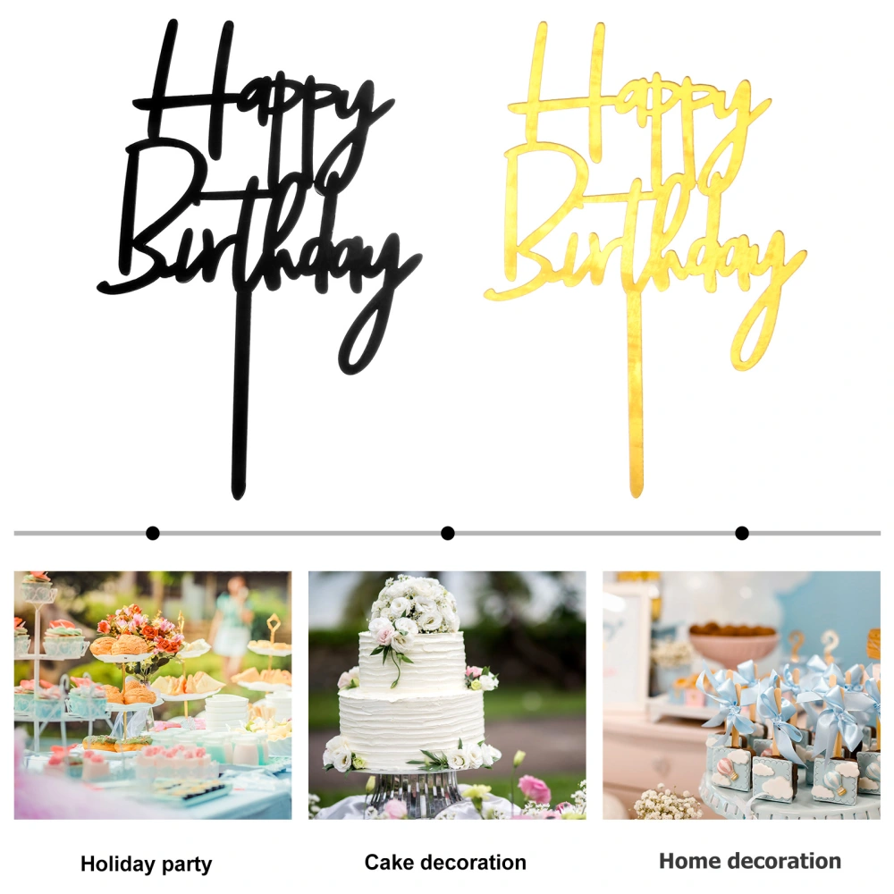 20pcs Cake Topper Cake Insert Cards Acrylic Cake Decoration