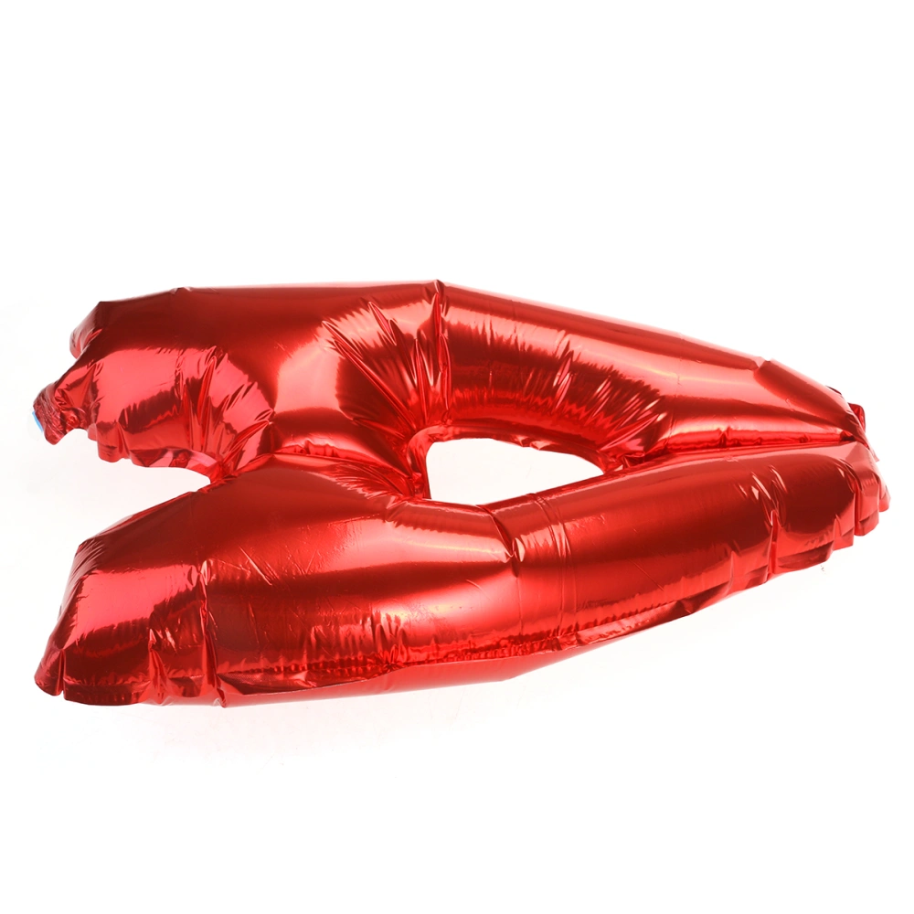 16-inch Wedding Foil Balloon Romantic Alphabet Letter Mylar Balloons for Valentin's Day Engagement Wedding Birthday Party Decoration (Red A)