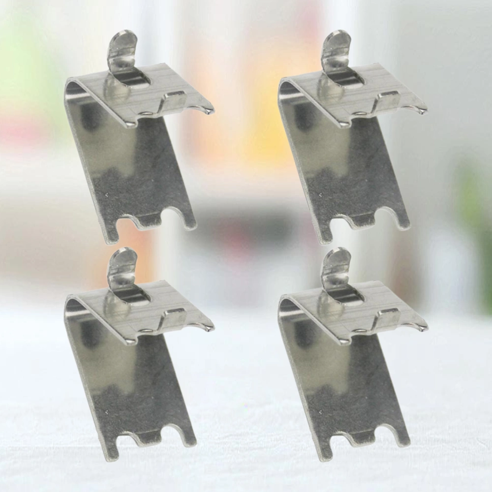 4Pcs Durable Freezer Shelf Clips Freezer Cooler Shelf Support Shelf Square Clips Stainless Steel Shelf Clamps