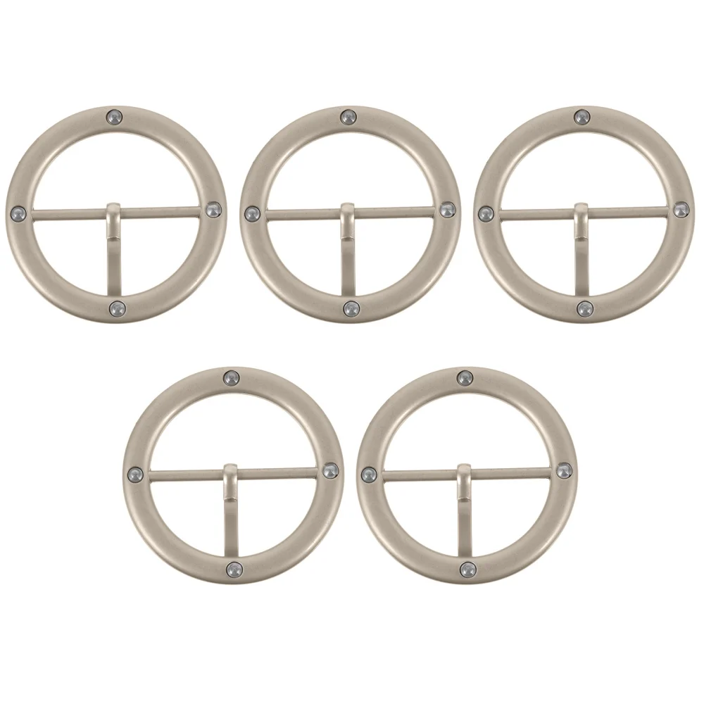 5pcs Alloy Scarf Rings Simple Wind Coat Buckles Alloy Belt Buckles Scarf Holders