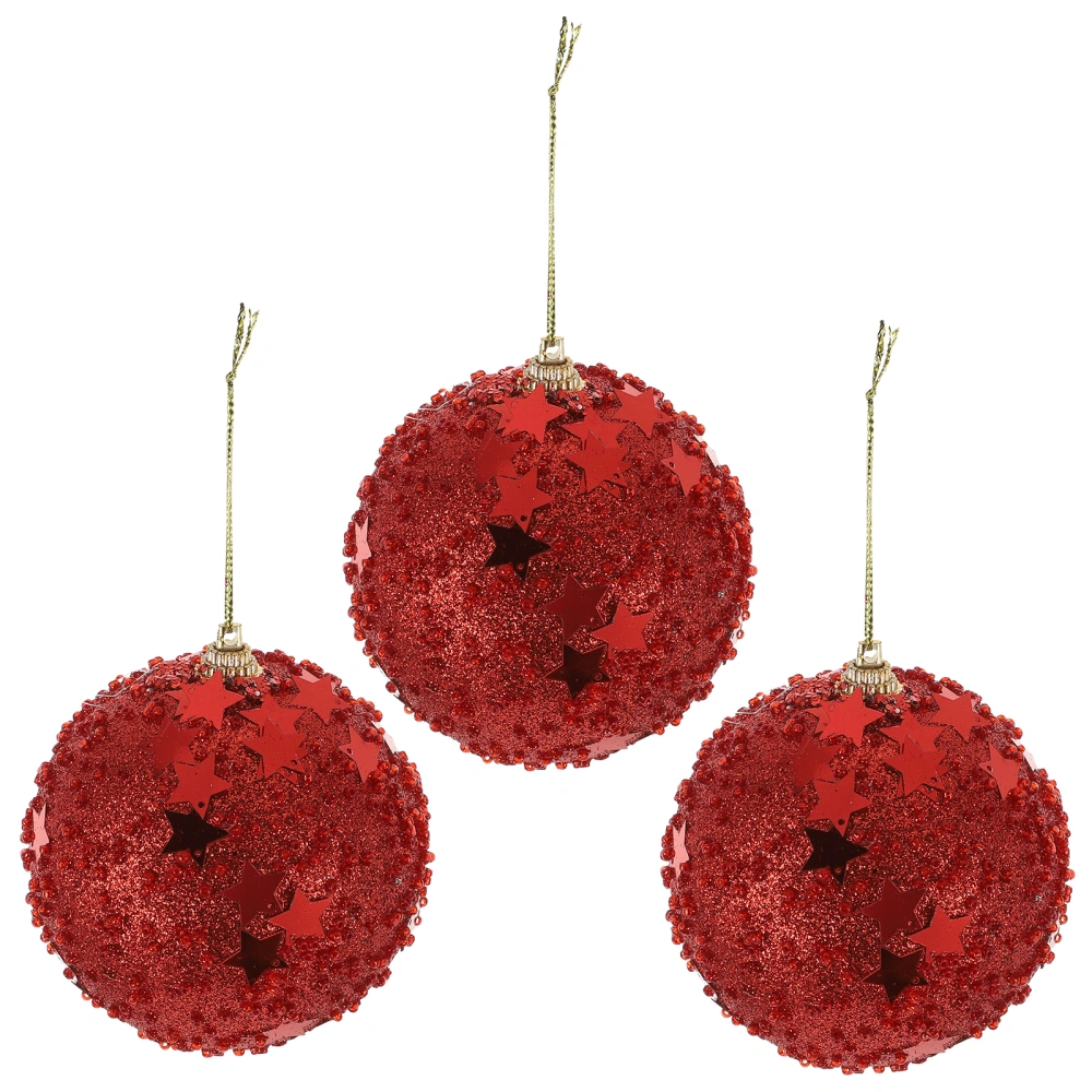 3Pcs Creative Party Hanging Balls Xmas Festival Balls Pendant Home Scene Adorn