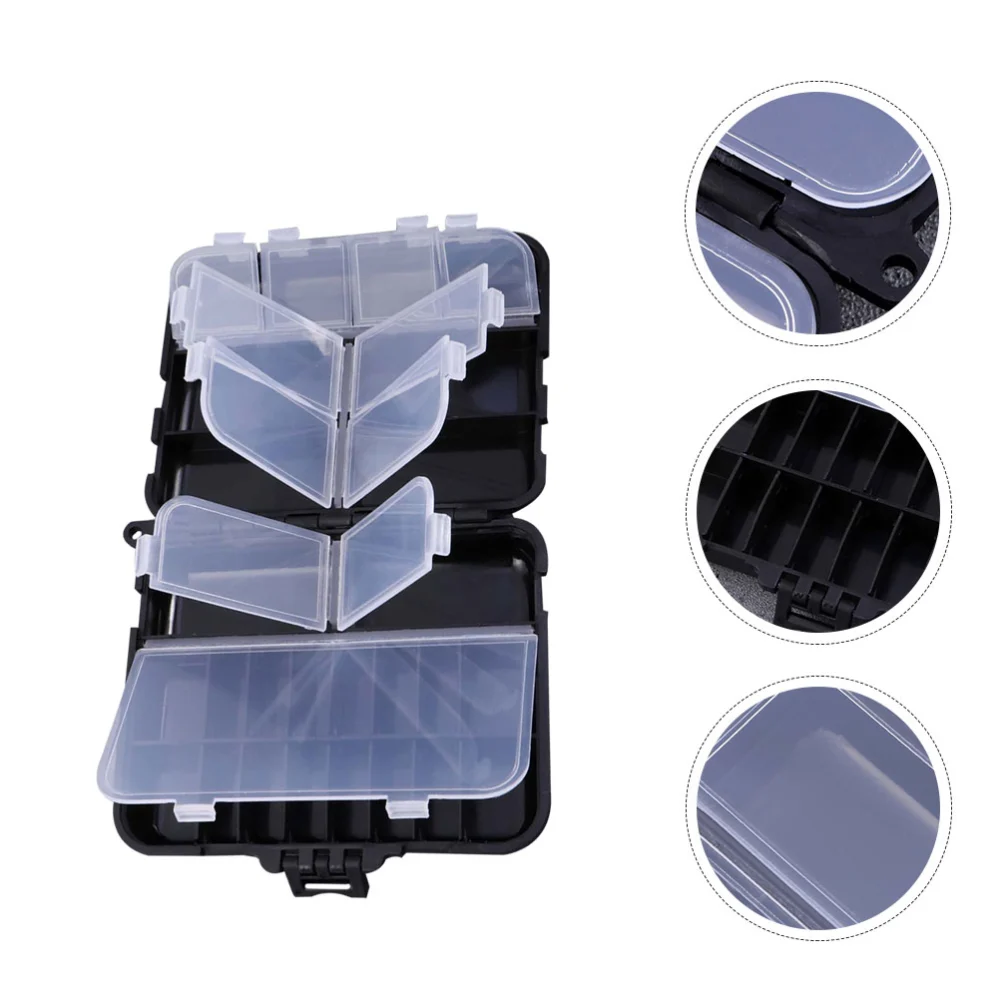 2Pcs Professional Fishing Organizers Convenient Organizer Boxes Multi-function Tackle Organizers