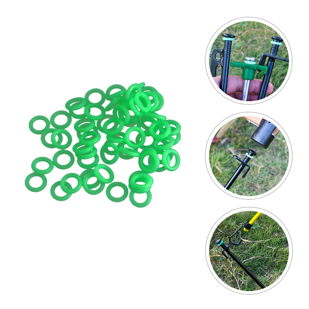 200PCS Fluorescent Rings Camping Outdoor Tent Stake Luminous Rings Tent Rings