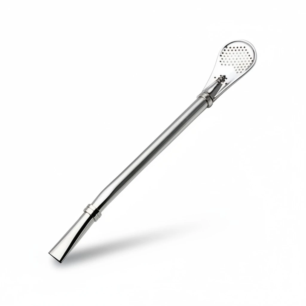 Stainless Steel Drinking Straw Filter Drinking Spoon Straw for Milkshakes Fruit Juices Tea Coffee