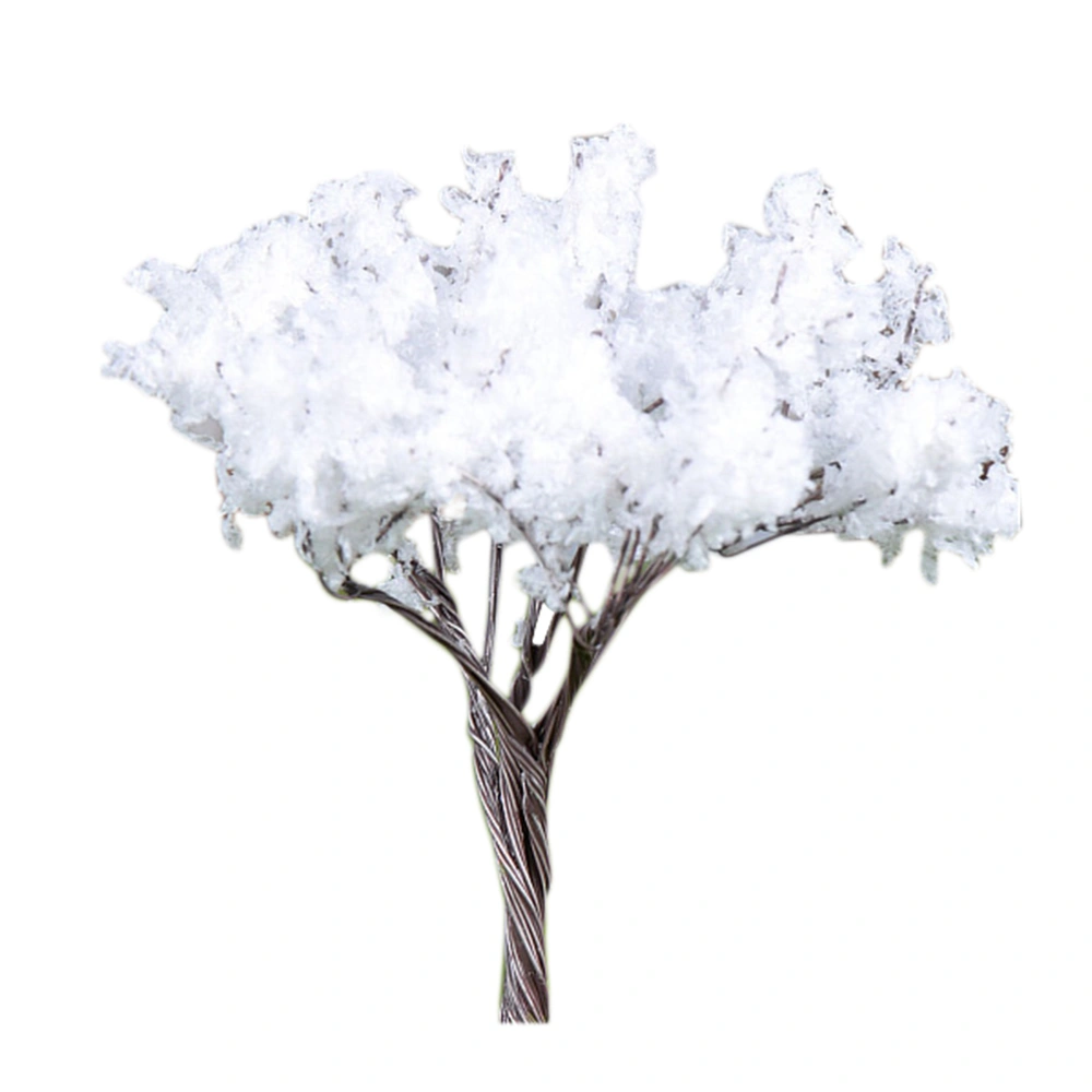 Artificial Mini Tree Plants Miniature Garden Landscaping Decor Simulation Plastic Tree Decoration House Model Tree (Snowflake Tree)