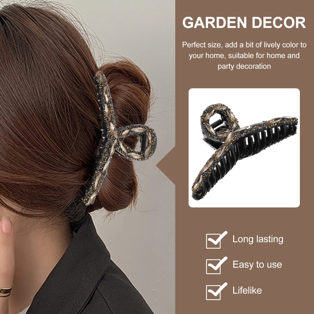 Hair Jaw Clip Barrette Rhinestone Claw Clip Hair Clamp Grip Women Hair Accessory