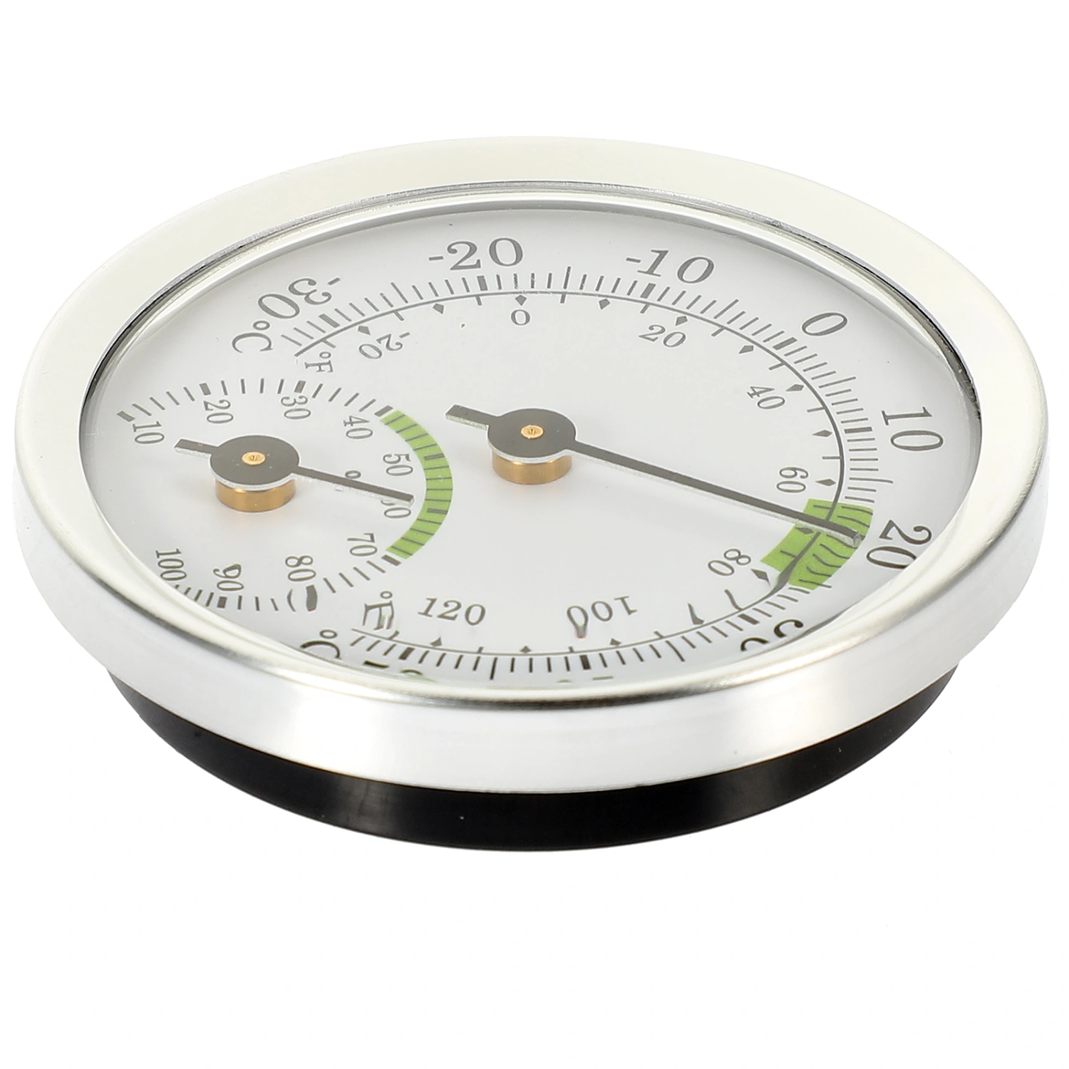 Micro Pointer Thermohygrometer Temperature Gauge Household Indoor Hygrometer Silver