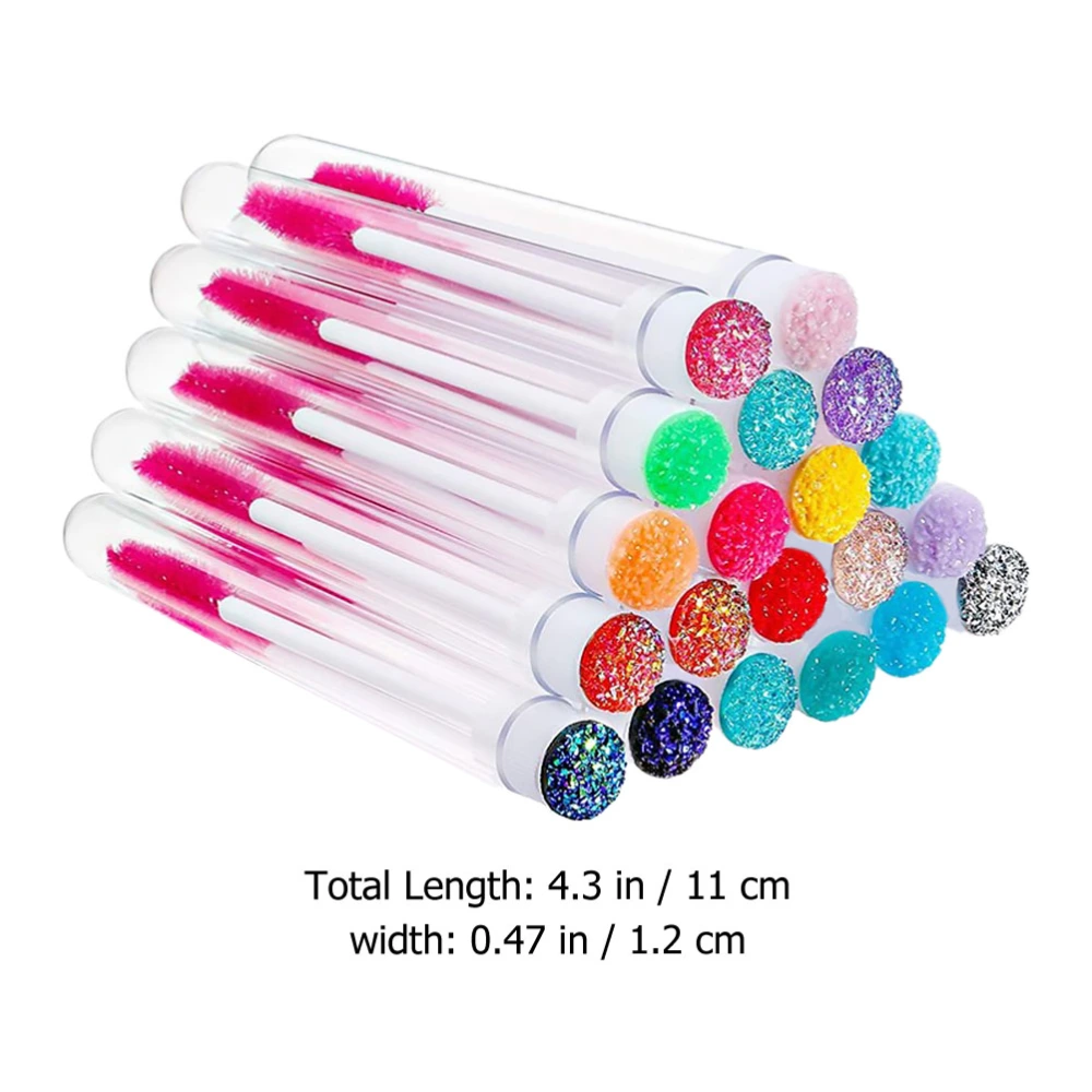 20Pcs Eyelash Brush Tubes Mascara Bottles Eyelash Tubes Mascara Wands with Tubes