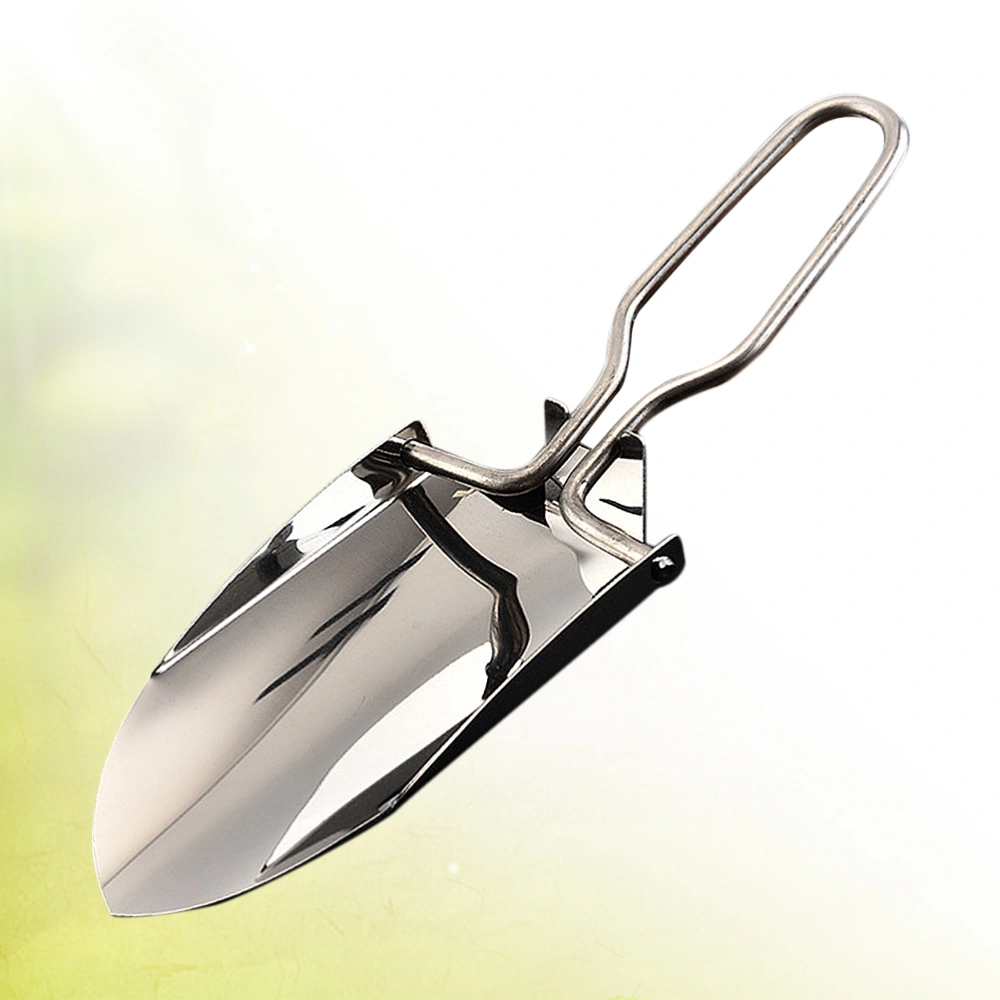 Gardening Shovel Mini Folding Shovel Stainless Steel Portable Spatula for Garden Camping Outdoor Beach Use