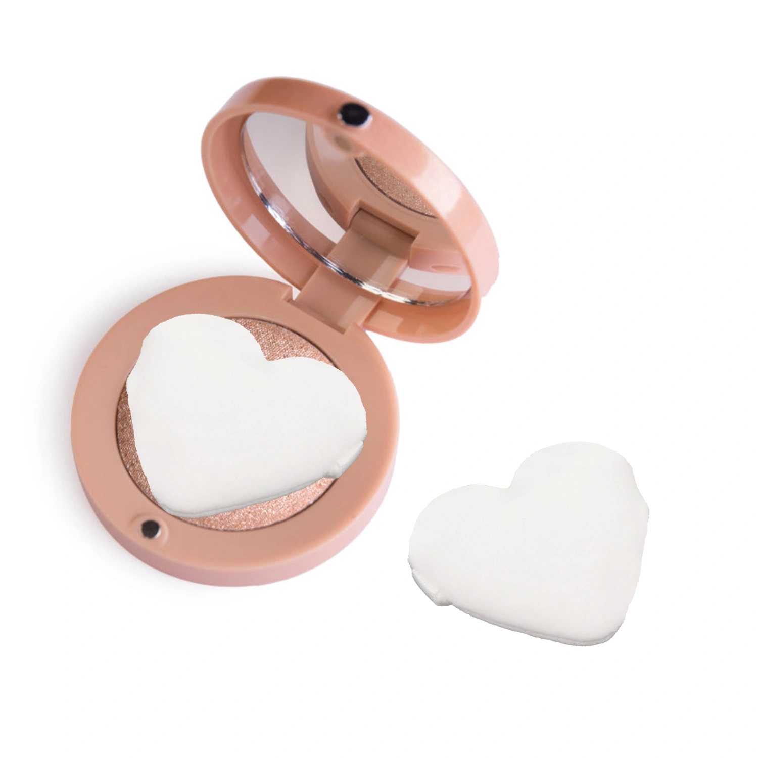 8pcs Powder Puffs Heart Shaped Makeup Puff Foundation Loose Powder Puff