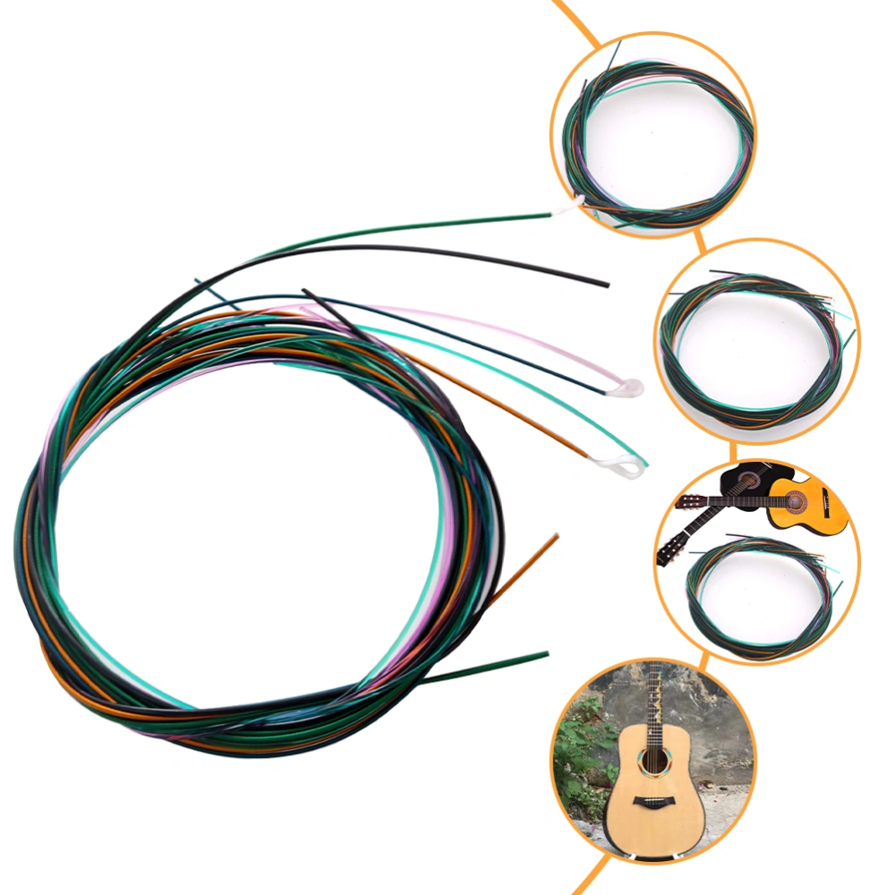 1Set Practical Folk Guitar Strings Guitar Accessories for Replacement Strings