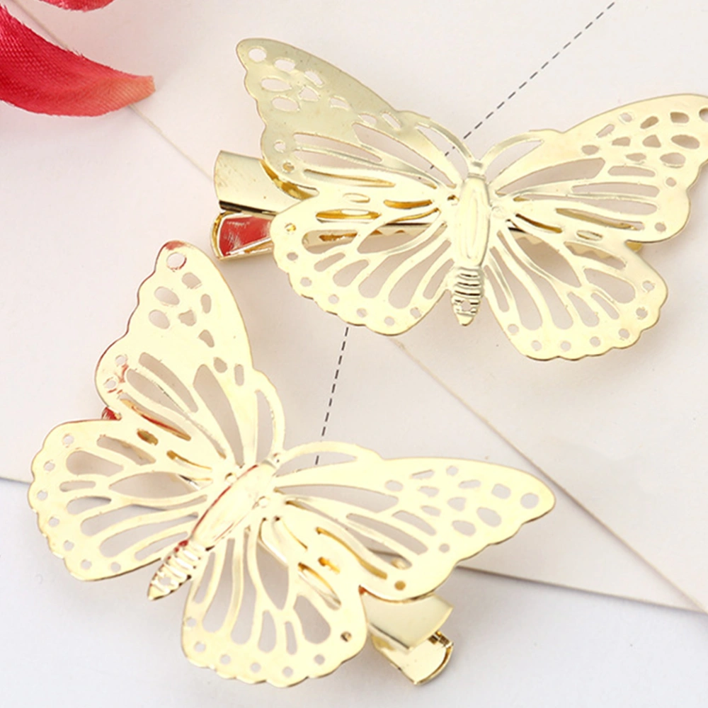 12Pcs Shape Hair Clips Bang Hair Elegant Barrette Women Bobby Adorable Headdress for Women Girls Golden