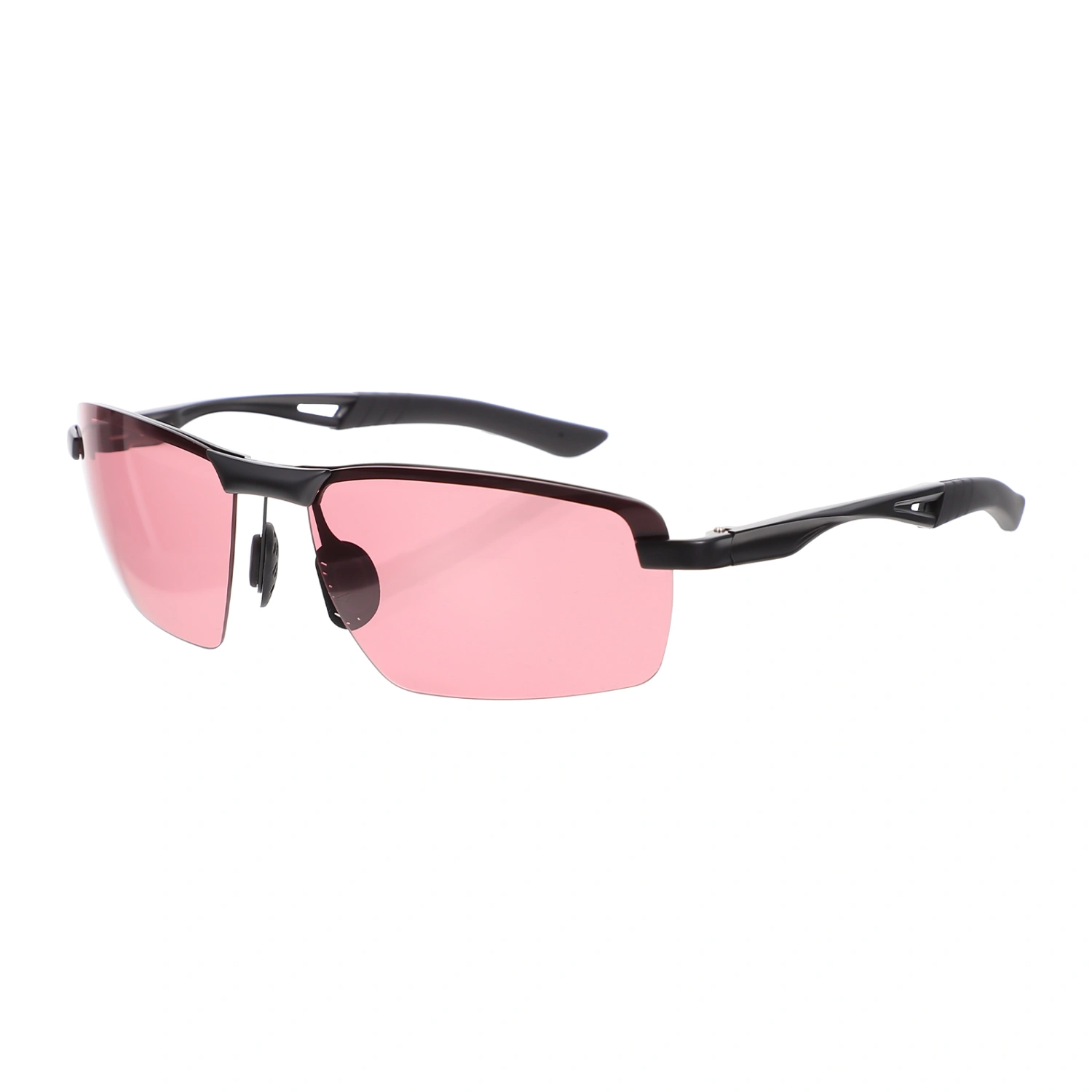 1 Pair Man Driving Sunglasses Semi-frame Polarized Sunglasses Fishing Sunglasses