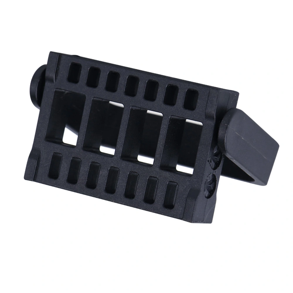 16 Holes Nail Grinding Head Holder Insert Design Box Portable Manicure Tool Organizer Nail Art Case Black