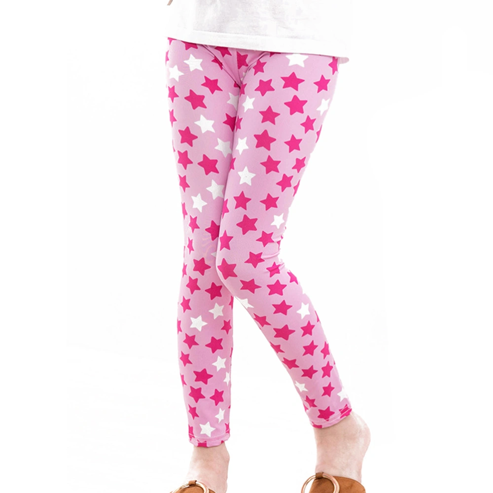 Girls Leggings Toddler Girls Pants Great Stretch Kids Printing Flower Pants Suitable for 140CM Child (Floral 4)