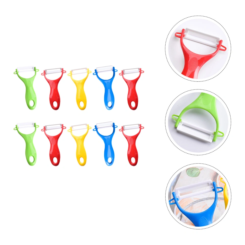 10pcs Portable Fruits Peeler Kitchen Potato Vegetable Peeler Manual Peeler