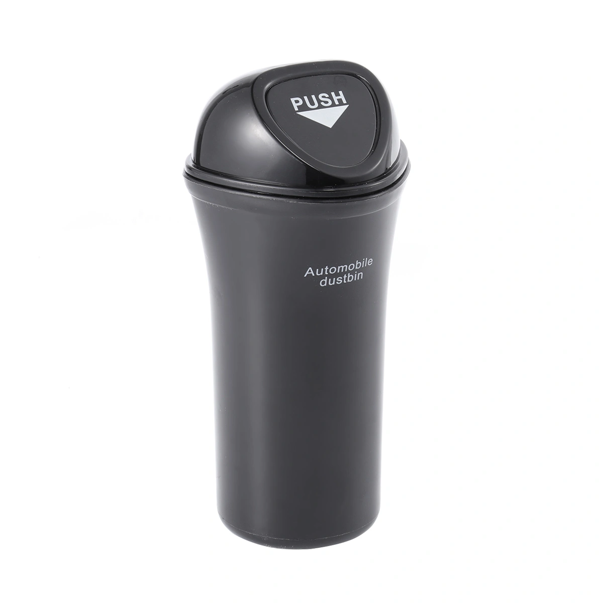 2pcs Portable Mini Automobile Dustbin Car Trash Can Car Organizer Leakproof Vehicle Trash Bin Garbage Can with Hook(Black)