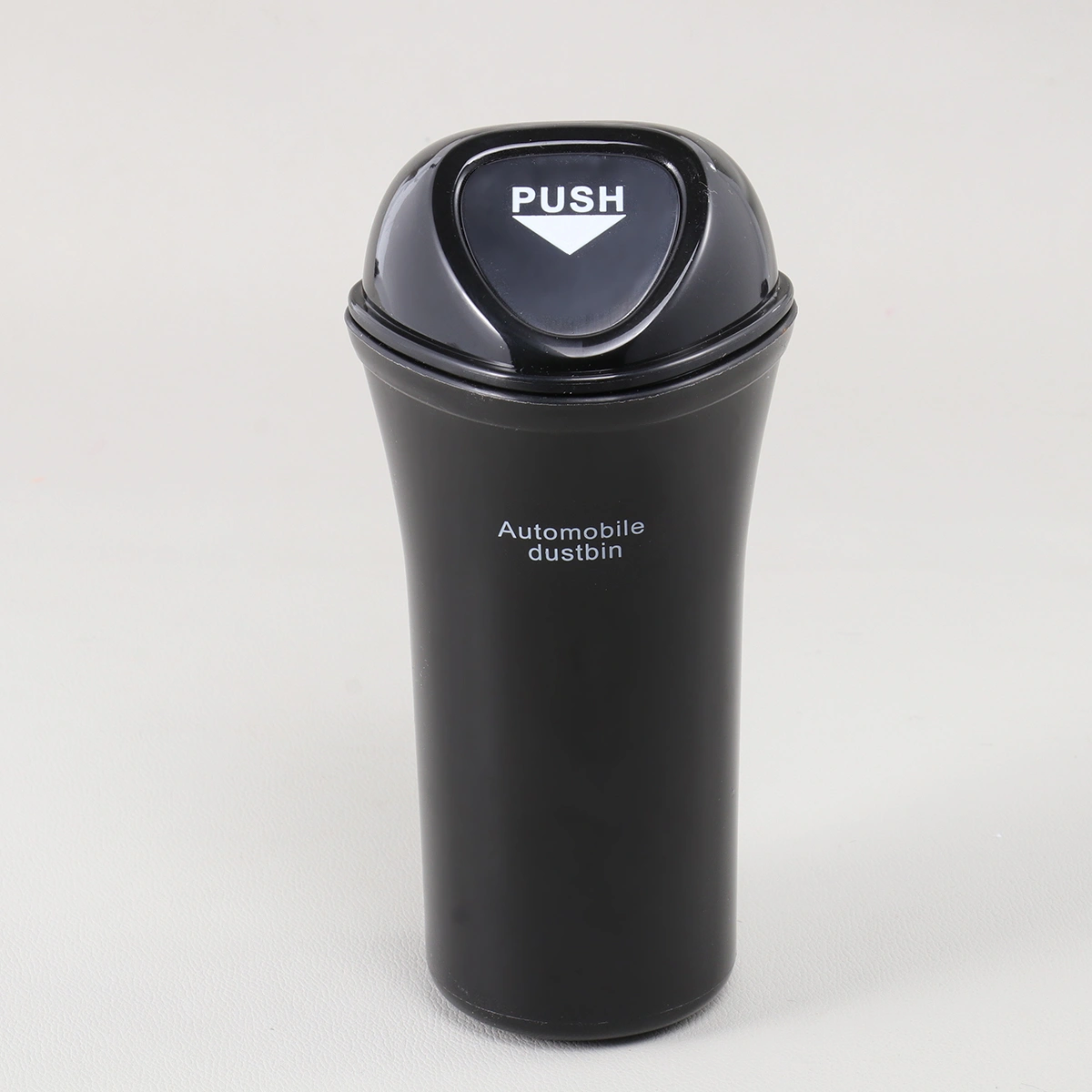 2pcs Portable Mini Automobile Dustbin Car Trash Can Car Organizer Leakproof Vehicle Trash Bin Garbage Can with Hook(Black)