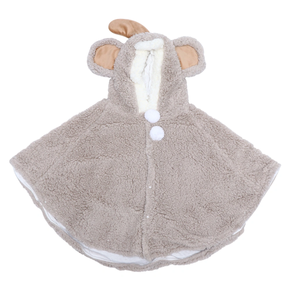 1pc Baby Hooded Cloak Warm Children Cape Adorable Cold Protection Cloak