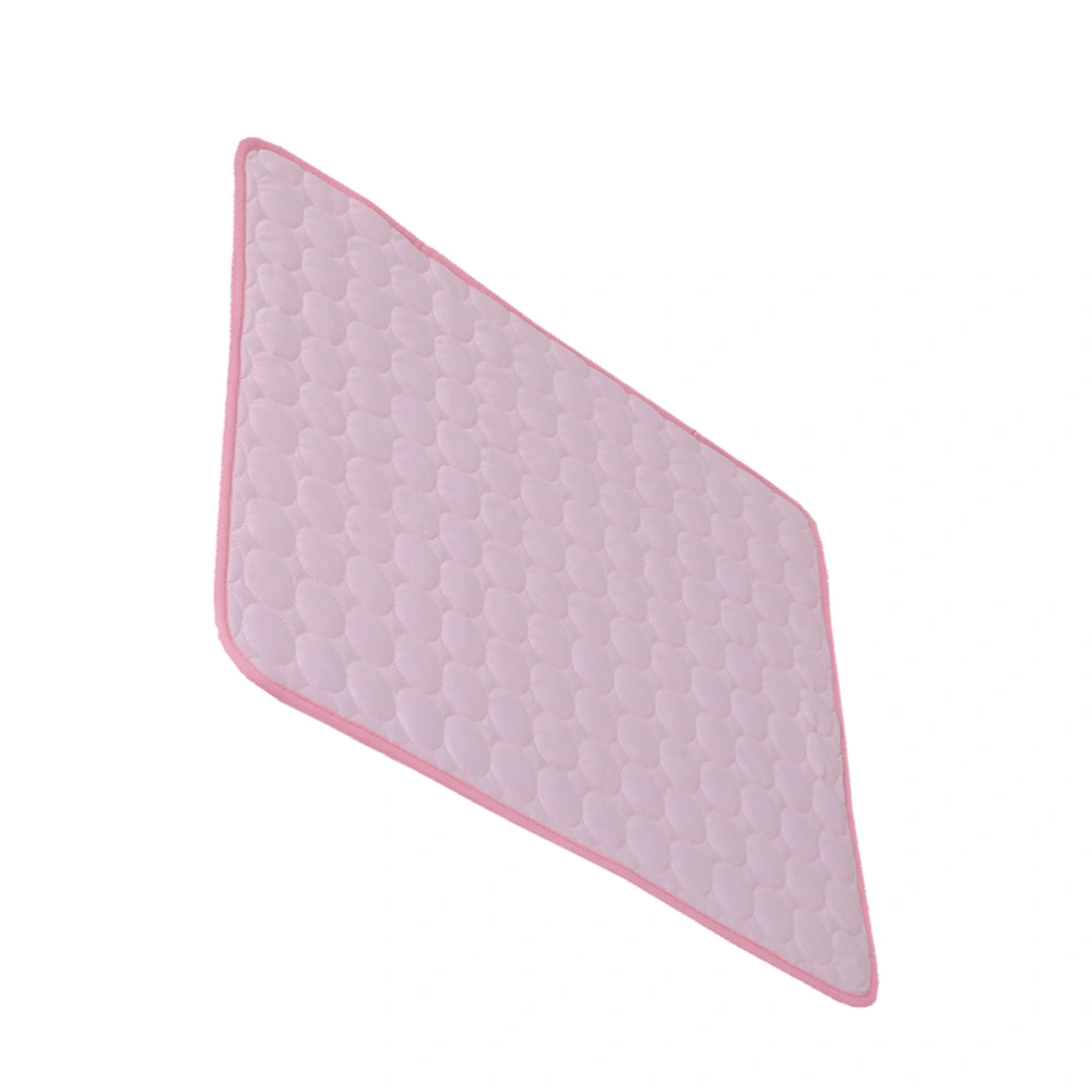 Pet Pad Summer Cooling Mat Dog Bed Mat Pet Dog Accessories Supplies for Home Shop (Pink, Size M)