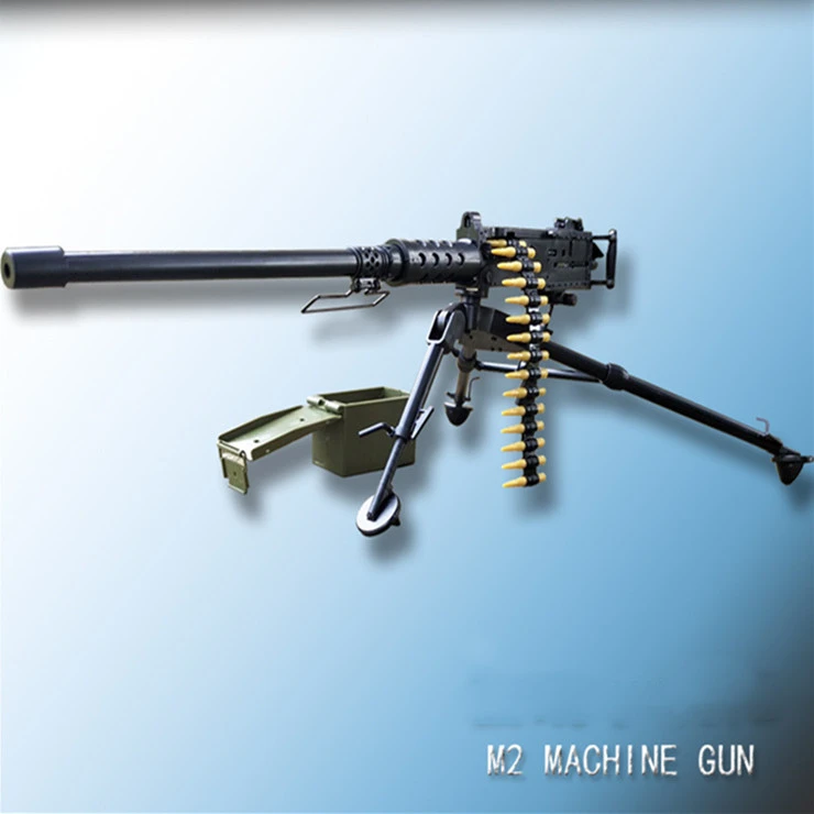 Heavy Machine Gun 16 Assembled 4D Model Decoration Military Educational Toys Boys Game Gifts