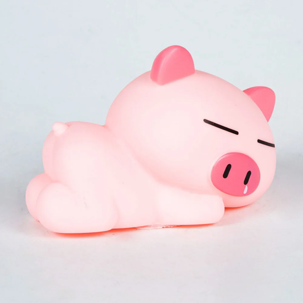 1PC Plastic Cartoon Pig Birthday Cake Toppers Cake Dessert Decoration for Birthday Party Festival