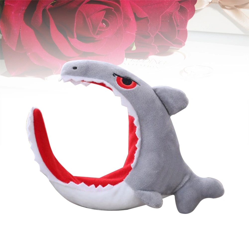 Grey Shark Plush Headdress Decorative Headband Adorable Hair Bands Hair Hoops Party Favors Supplies Decorations