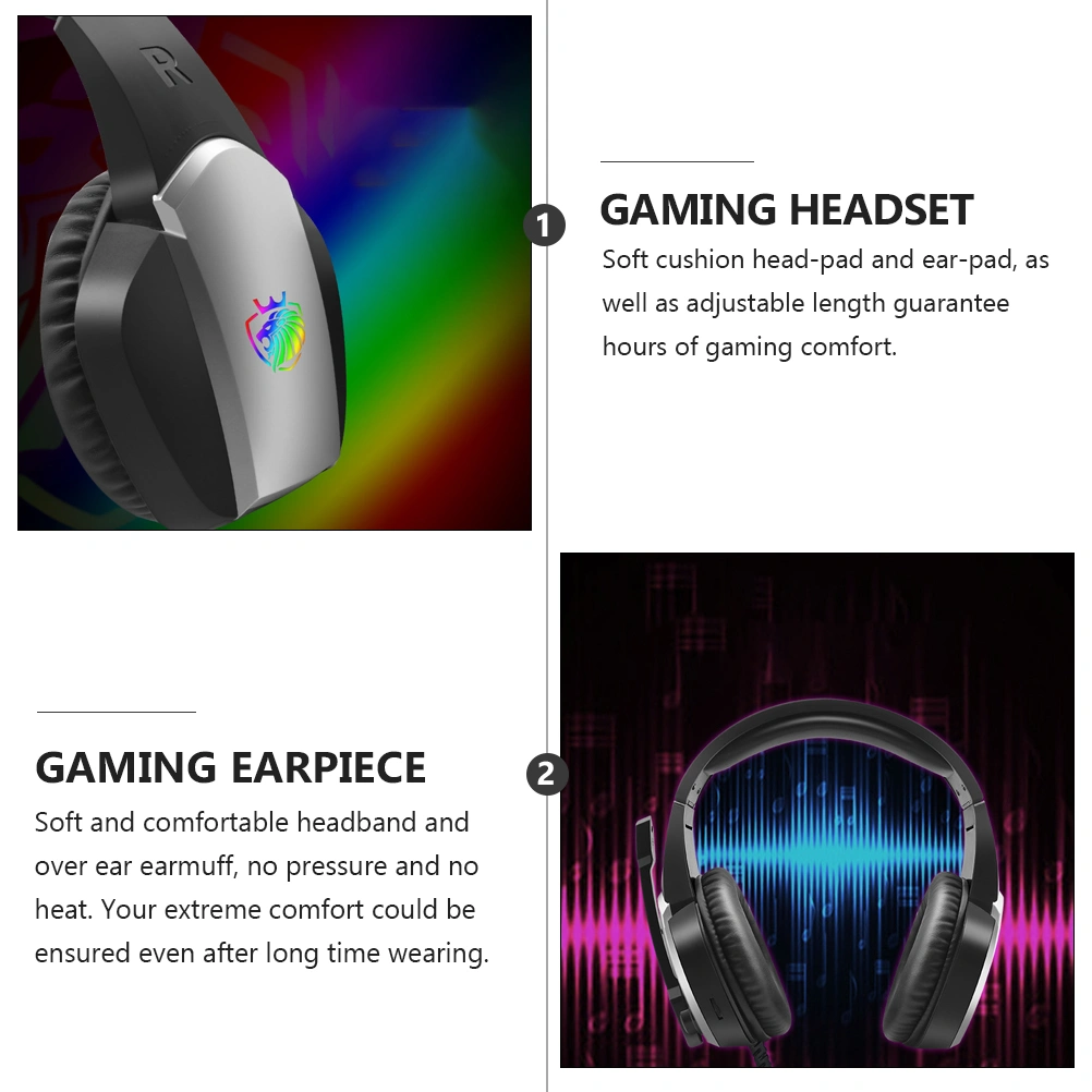 1Pc Fashion Gaming Headset Earmuffs Gaming Headphones for Computer Games