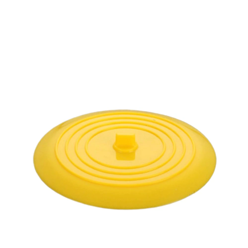 Round Drain Plug Bathroom Drain Cover Sewer Cover Deodorant Plug Round Floor Drain Deodorizer Yellow