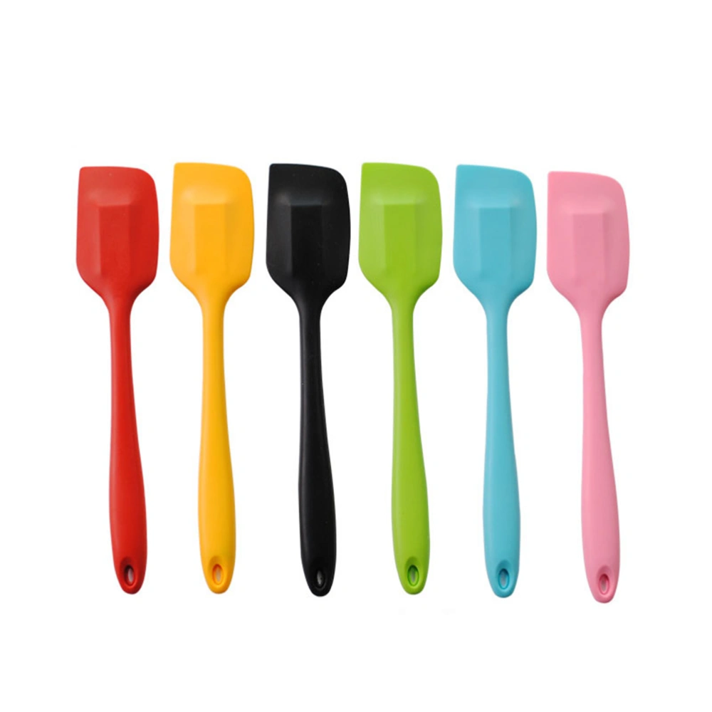 4pcs Heat Resistant Silicone Spatula Scraper Kitchen Utensil Small Size Spatulas Dishwasher and Oven Safe (Random Color)