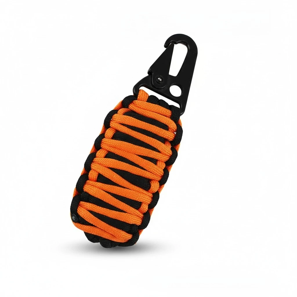 12Pcs Multifunctional Outdoor Travel Life Saving Kit Life Preserving Bag Emergency Survival Kit(Orange and Black)