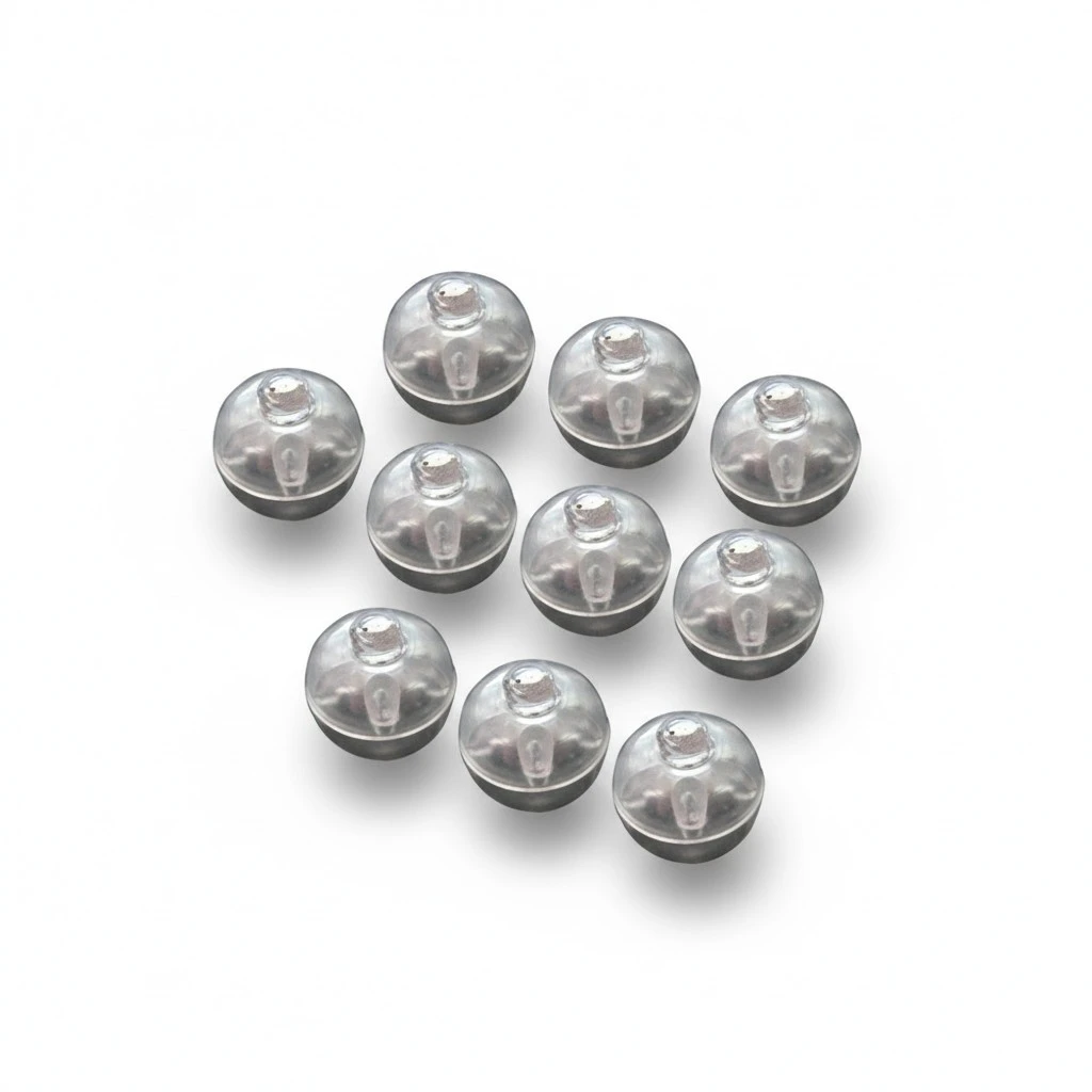 50 Pcs Round Ball Tumbler LED Balloon Lights Mini Luminous Lamps for Lantern Bar Christmas Wedding Party Decoration (Colorful)