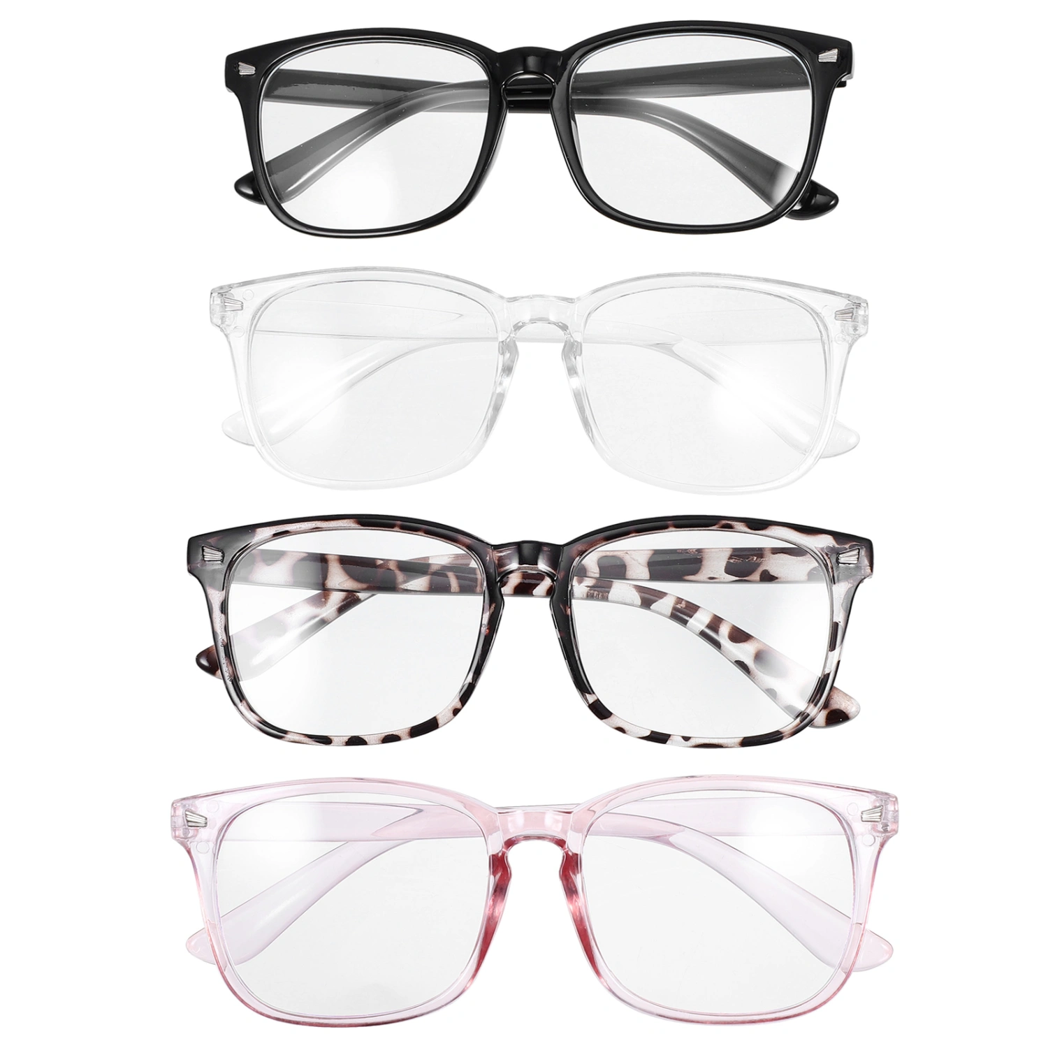 4Pcs Optical Glasses Decorative Glasses Womens Reading Glasses Daily Computer Glasses