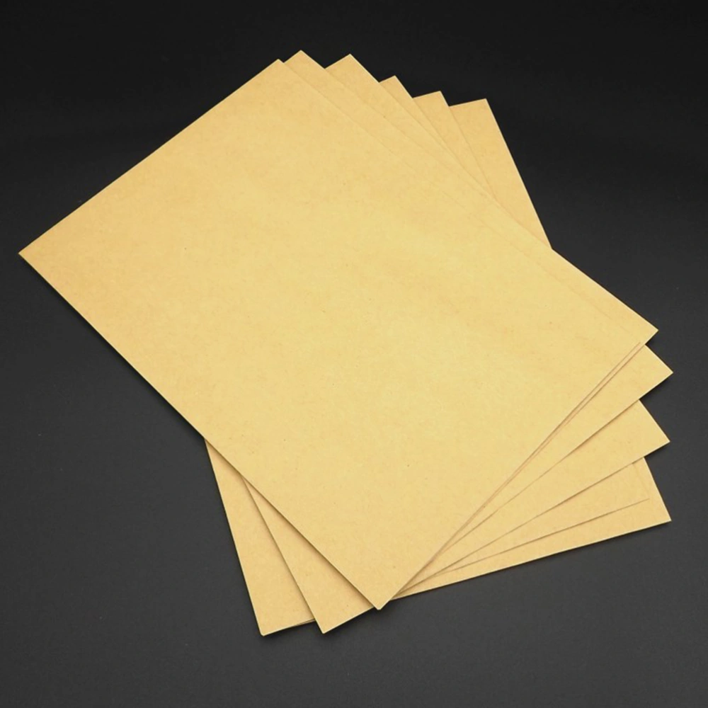 100pcs 229x162mm Kraft Paper Envelope Blank Classic Plain Color Envelopes for Office School Business Letter Storage Envelope (Light Brown)