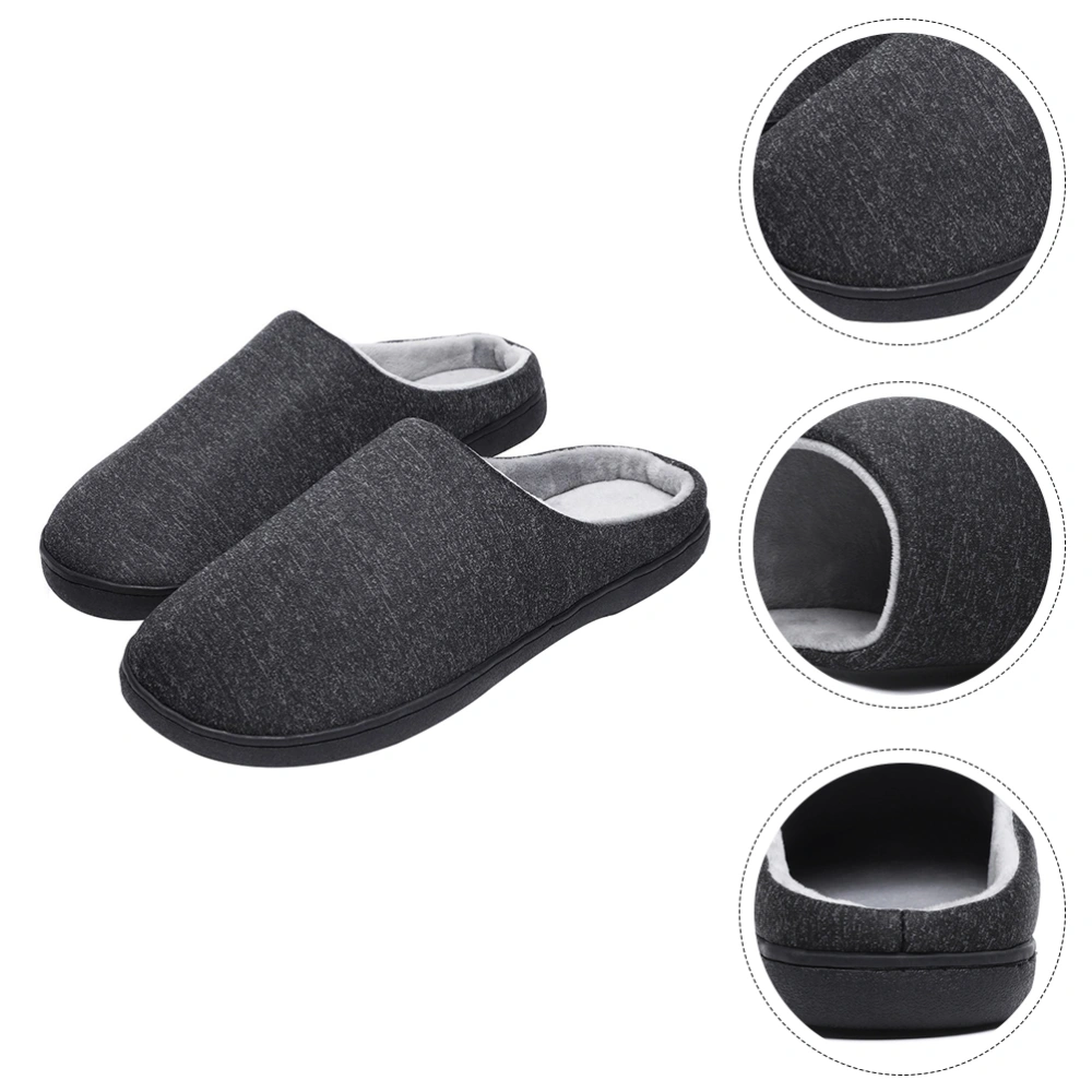 1 Pair Slippers Autumn Winter Slippers Warm Slipper for Indoor (Size 36/37)