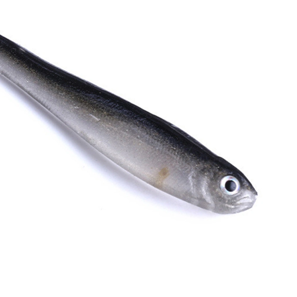 10pcs Bicolor Simulation Fishing Grub Fishing Lures Fishing Baits for Fishing