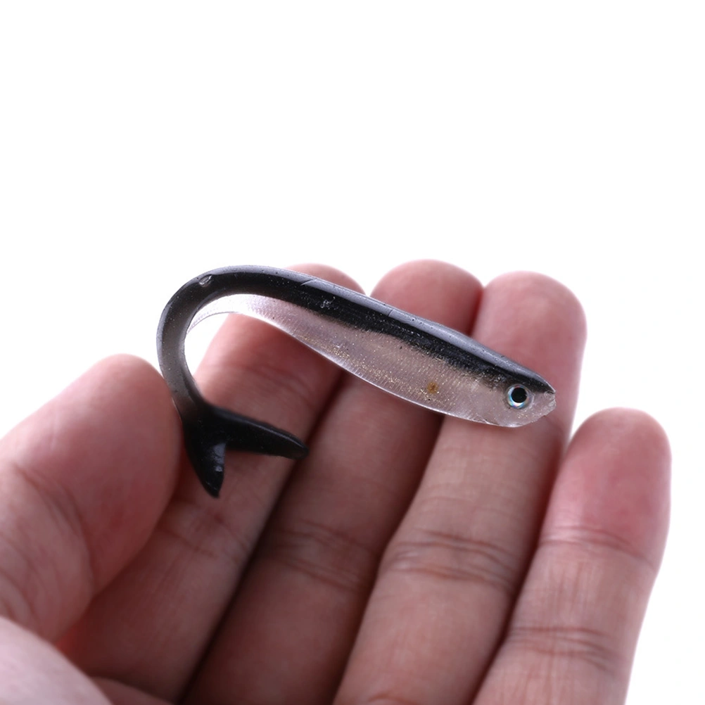 10pcs Bicolor Simulation Fishing Grub Fishing Lures Fishing Baits for Fishing